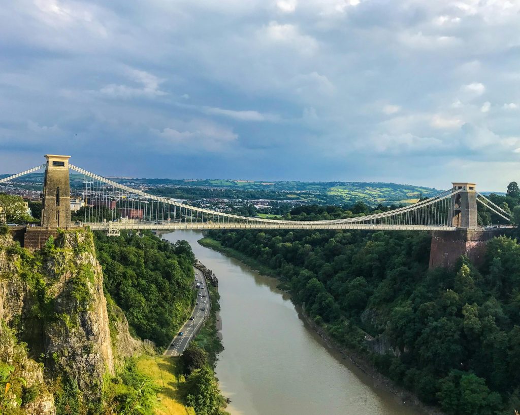 Clifton Bridge, showing multiple geotechnical elements